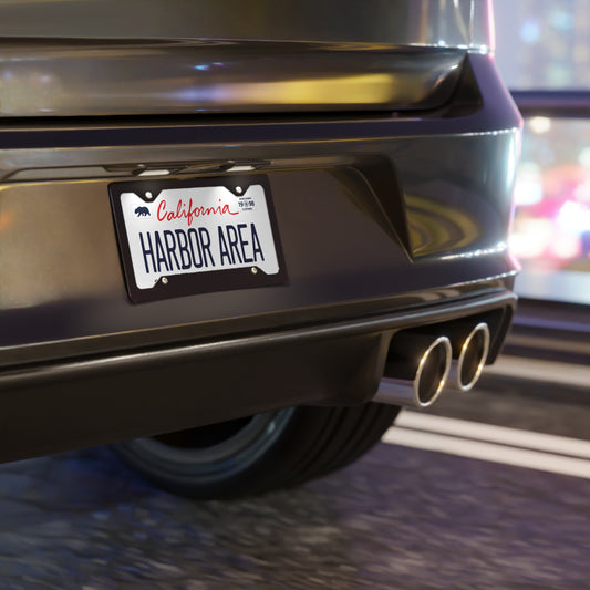 HARBOR AREA White Vanity Plate