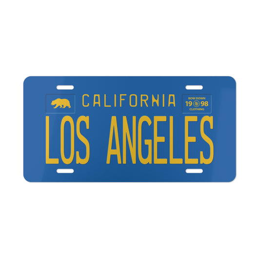 LOS ANGELES Blue Vanity Plate