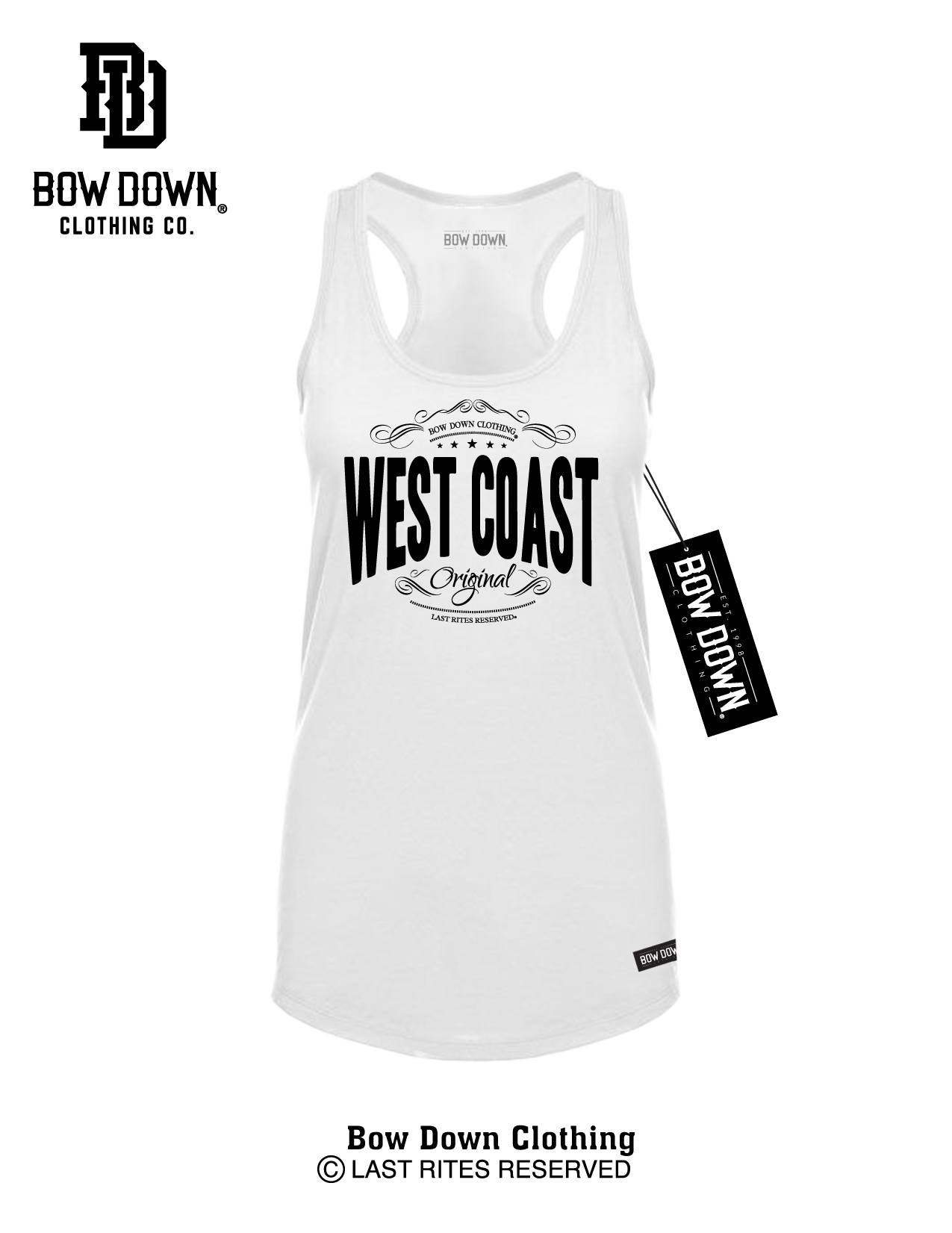 WEST COAST STAMP WOMEN'S RACERBACK