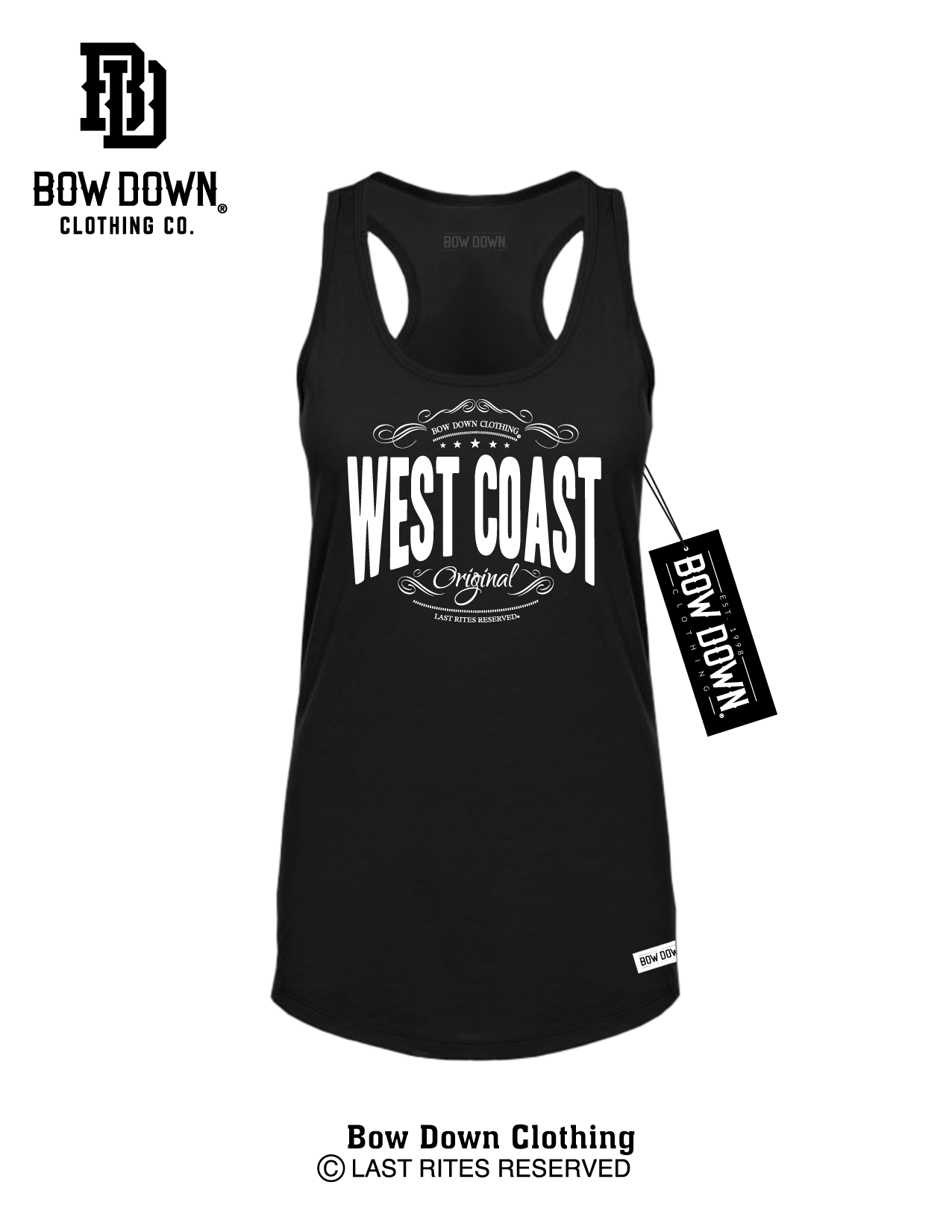 WEST COAST STAMP WOMEN'S RACERBACK