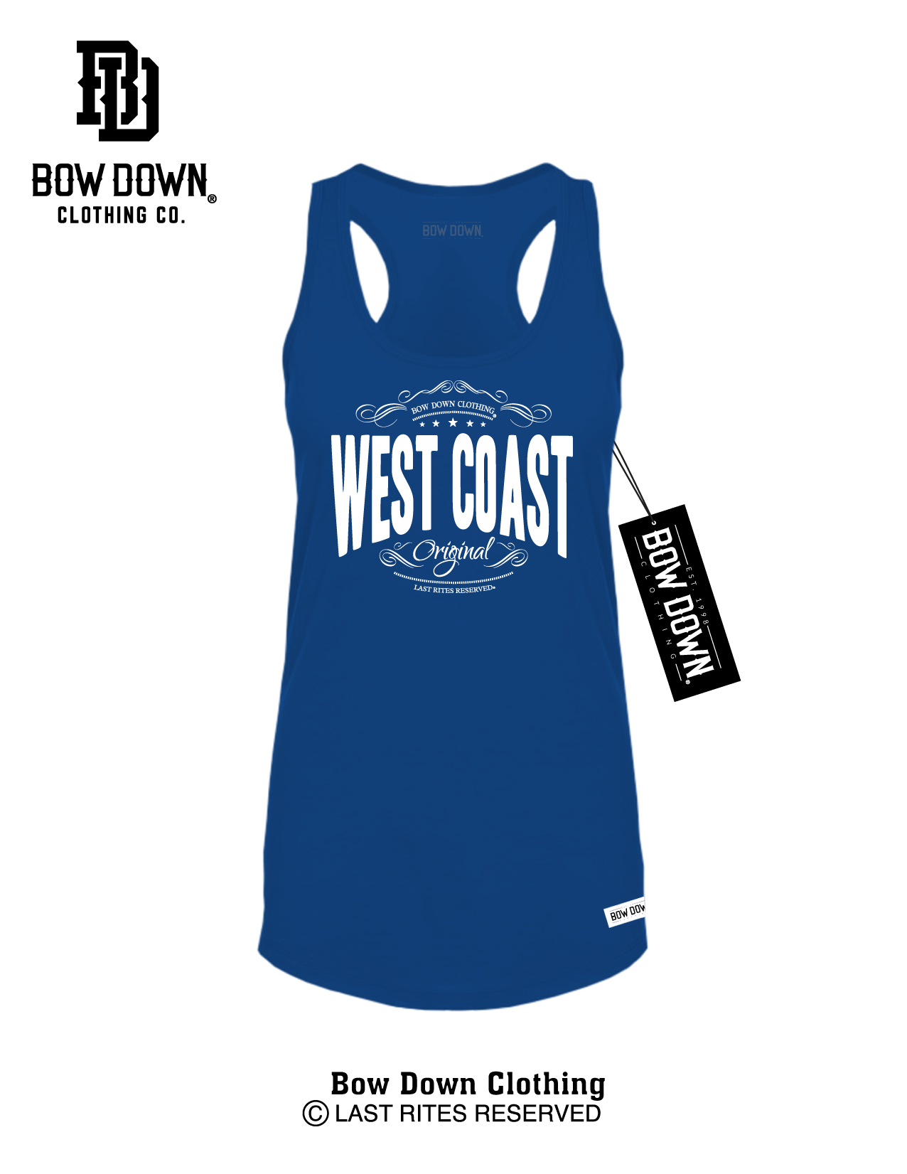 WEST COAST STAMP WOMEN'S RACERBACK