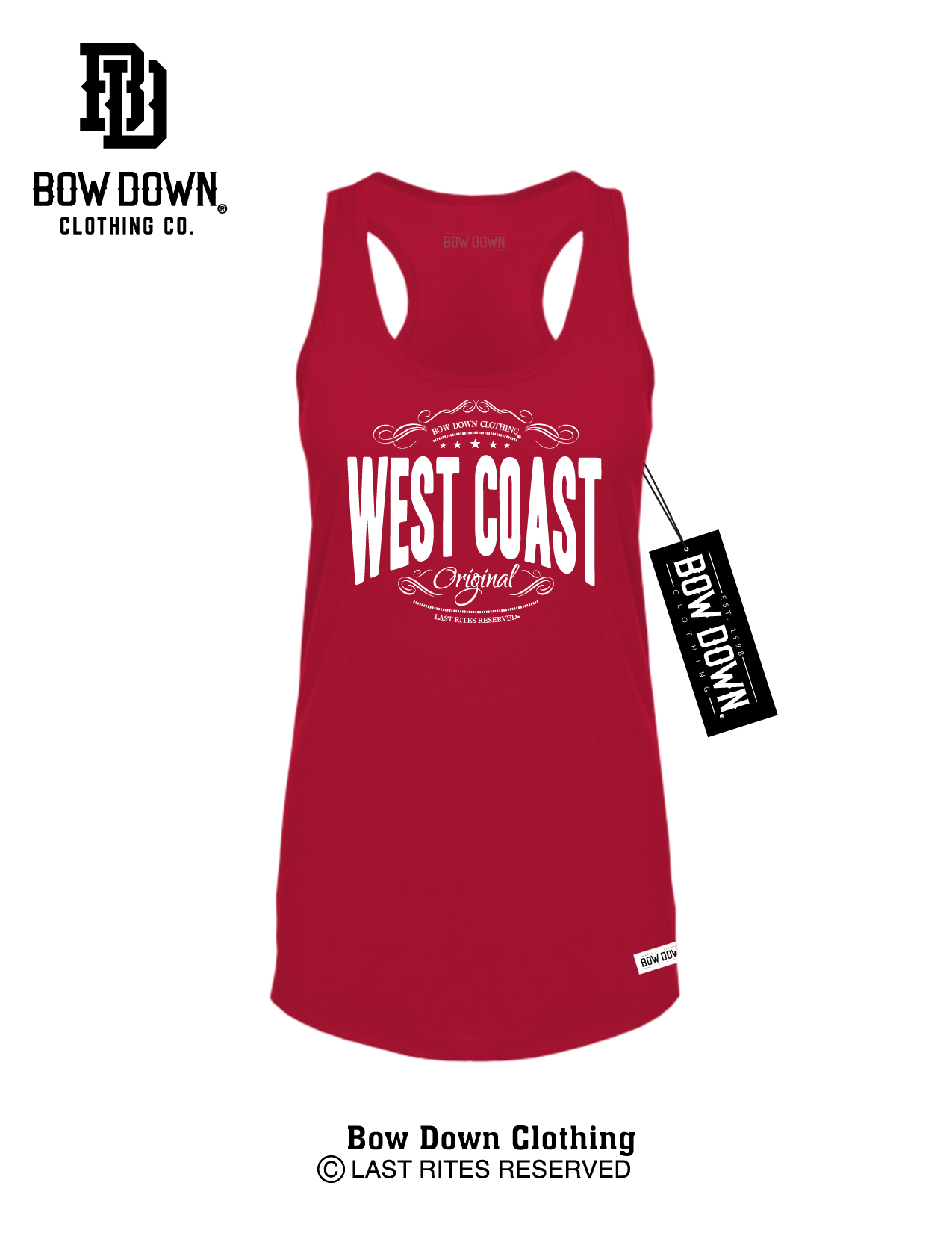 WEST COAST STAMP WOMEN'S RACERBACK