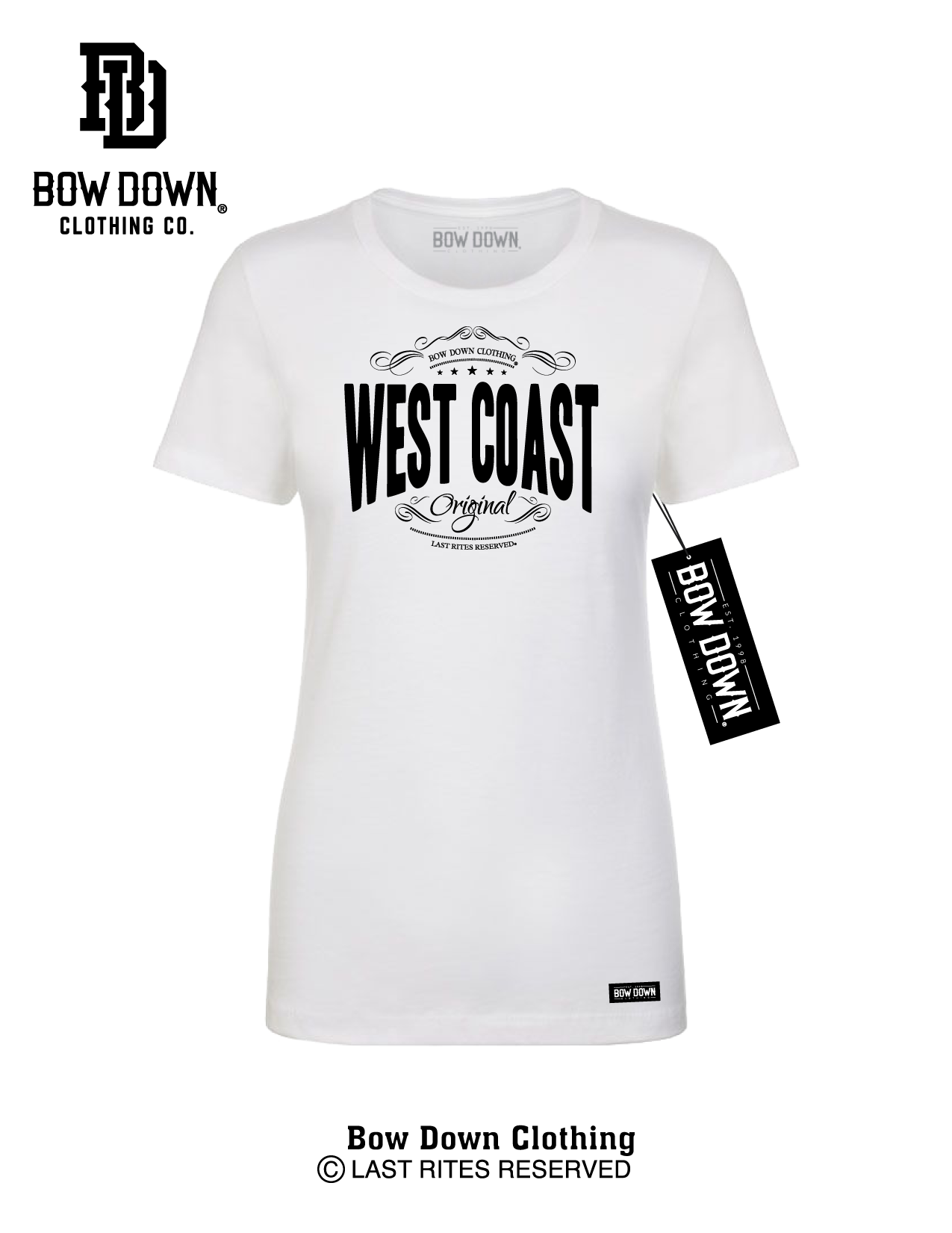 WEST COAST STAMP WOMEN'S TEE