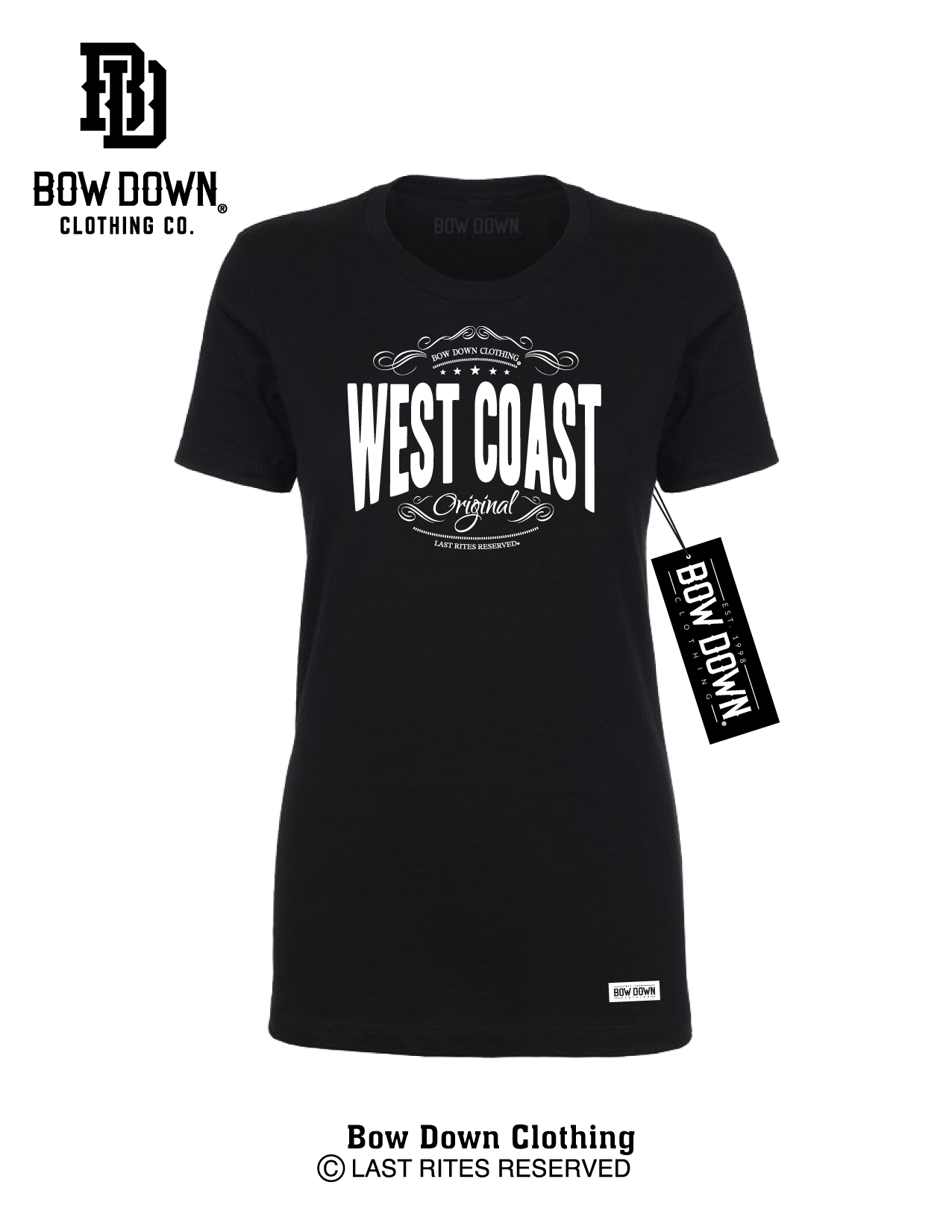 WEST COAST STAMP WOMEN'S TEE