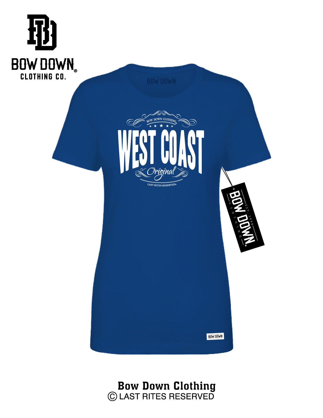 WEST COAST STAMP WOMEN'S TEE