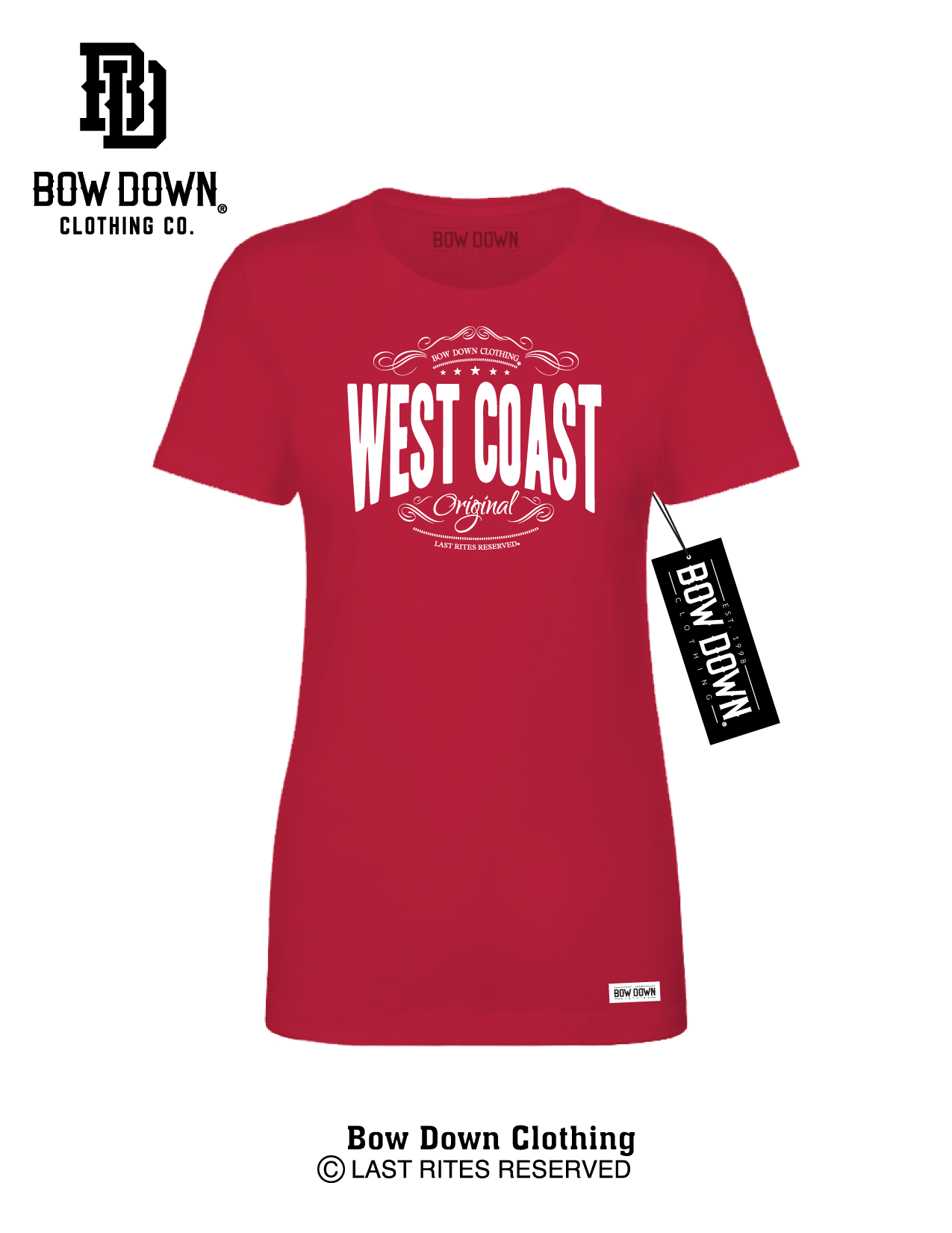 WEST COAST STAMP WOMEN'S TEE