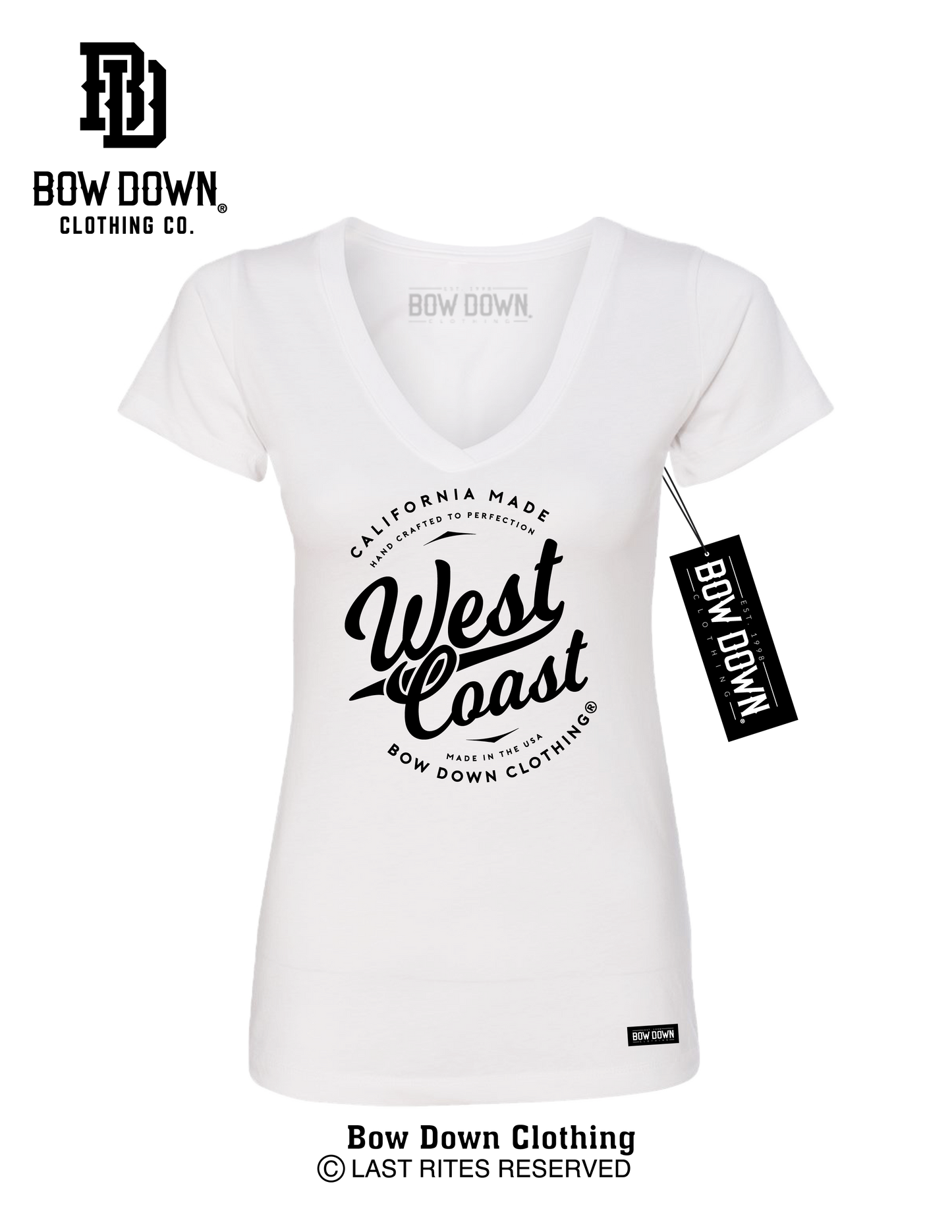 WEST COAST SCRIPT WOMEN'S V-NECK