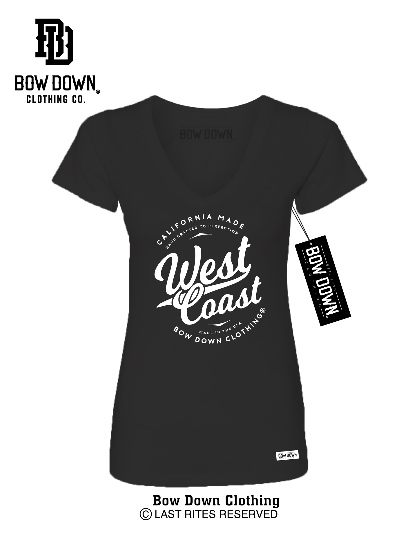 WEST COAST SCRIPT WOMEN'S V-NECK