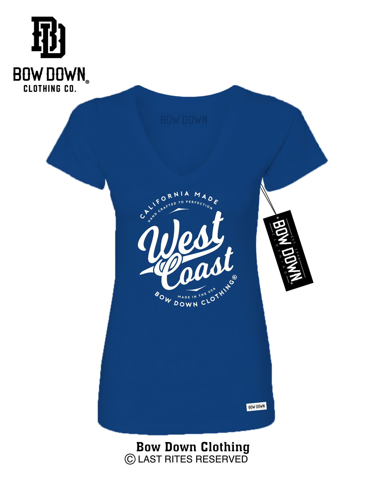 WEST COAST SCRIPT WOMEN'S V-NECK