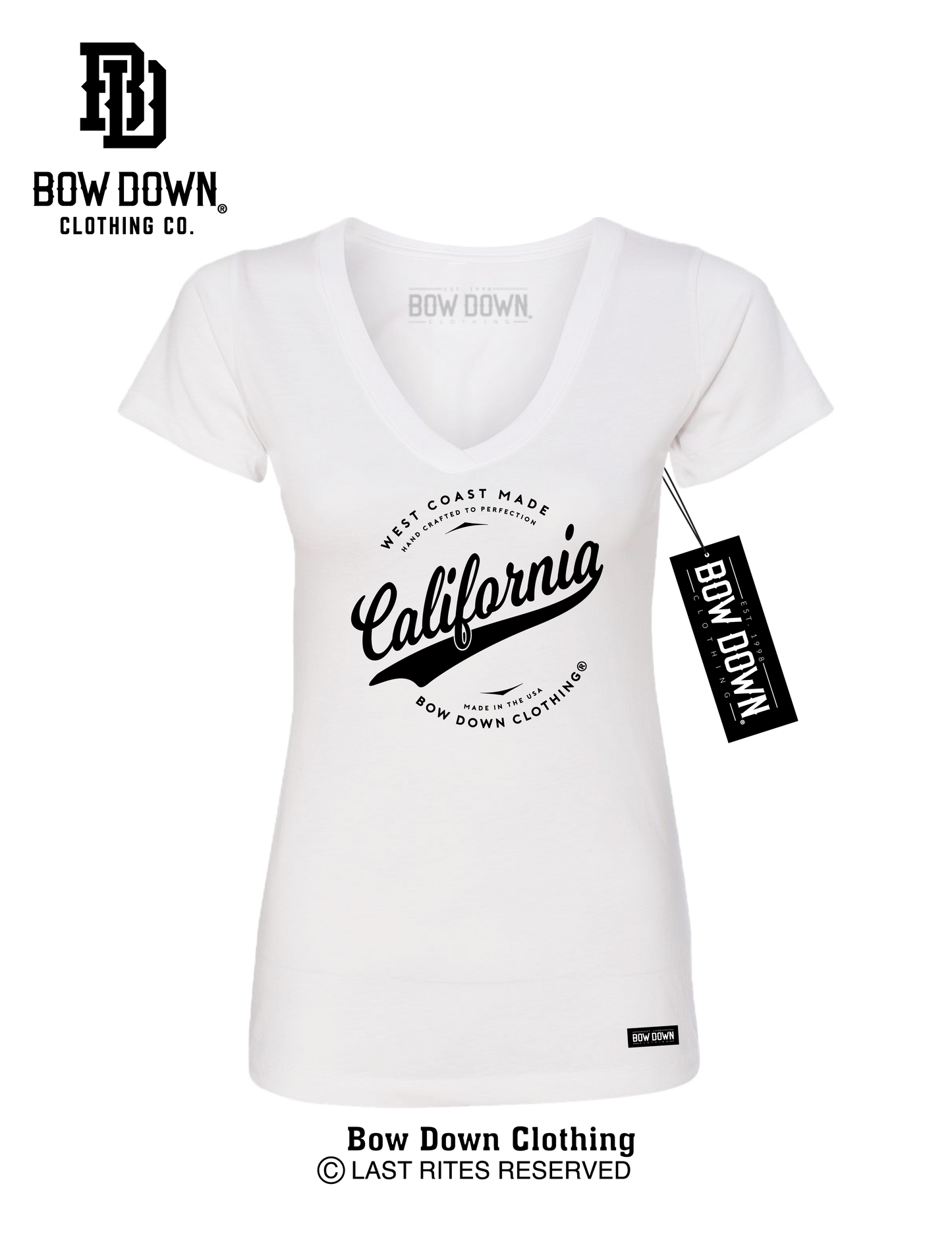 CALIFORNIA SCRIPT WOMEN'S V-NECK