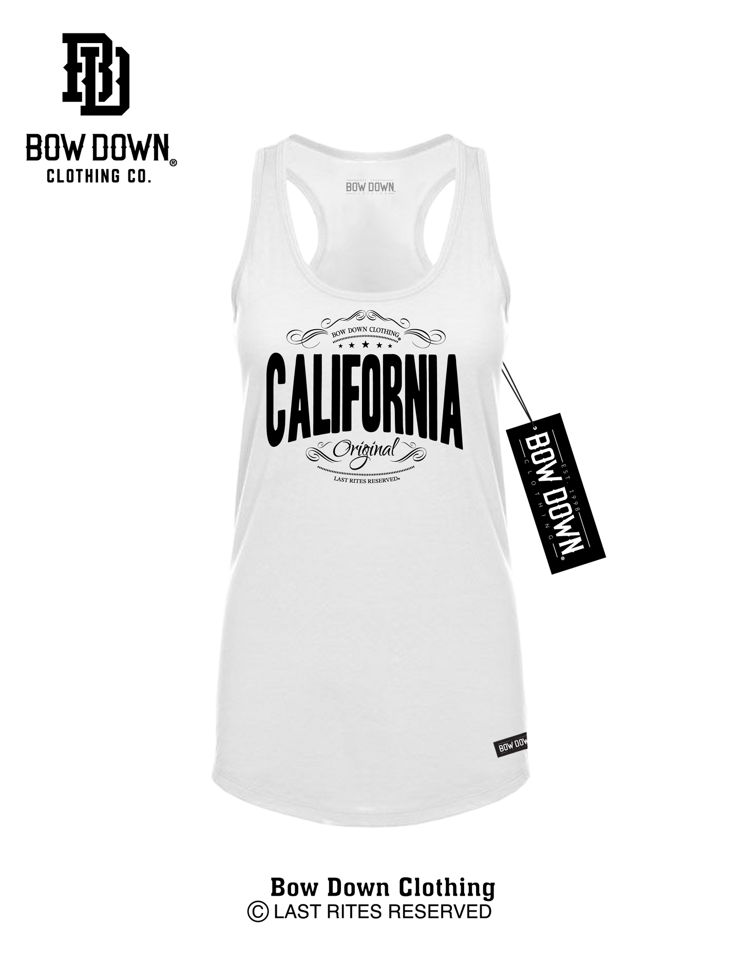 CALIFORNIA STAMP WOMEN'S RACERBACK