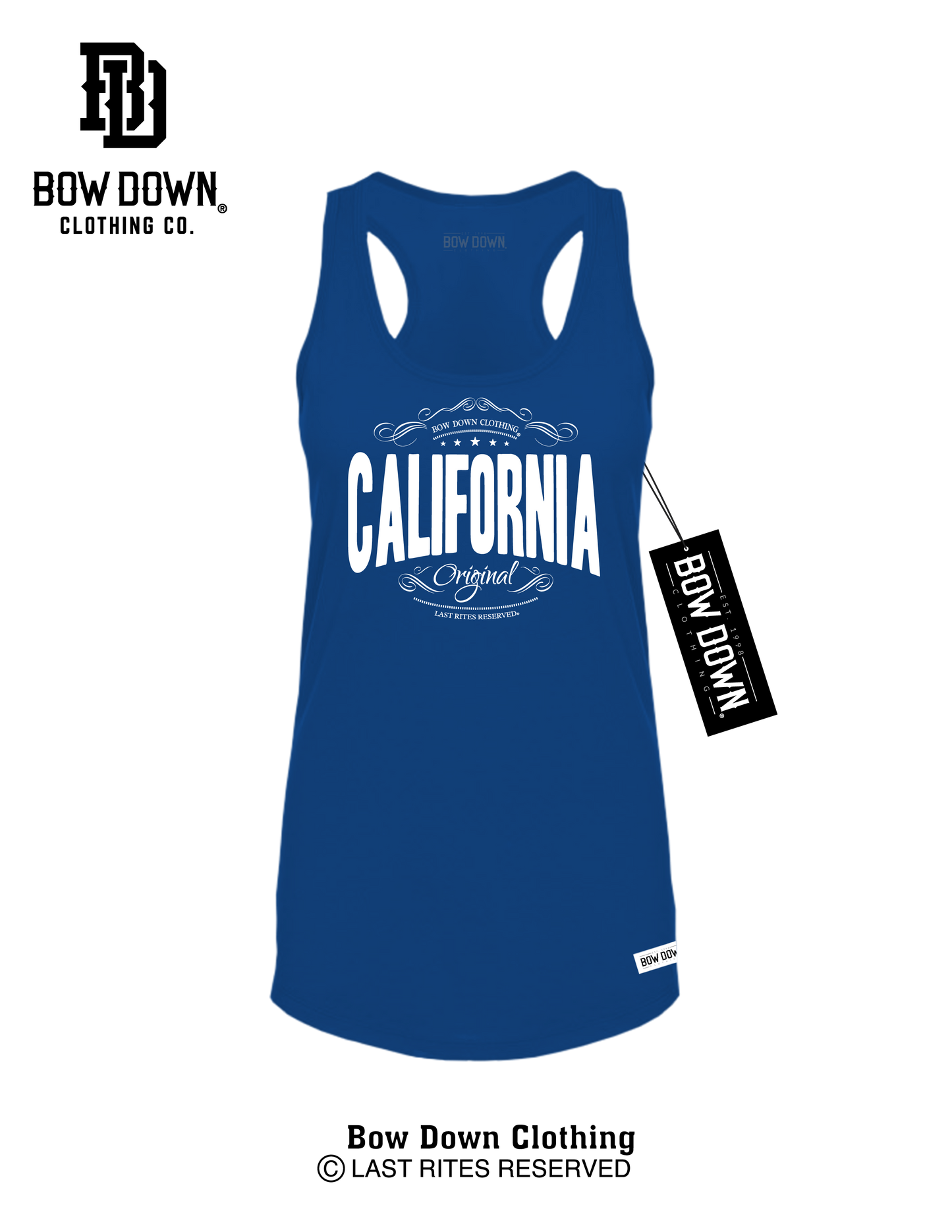 CALIFORNIA STAMP WOMEN'S RACERBACK