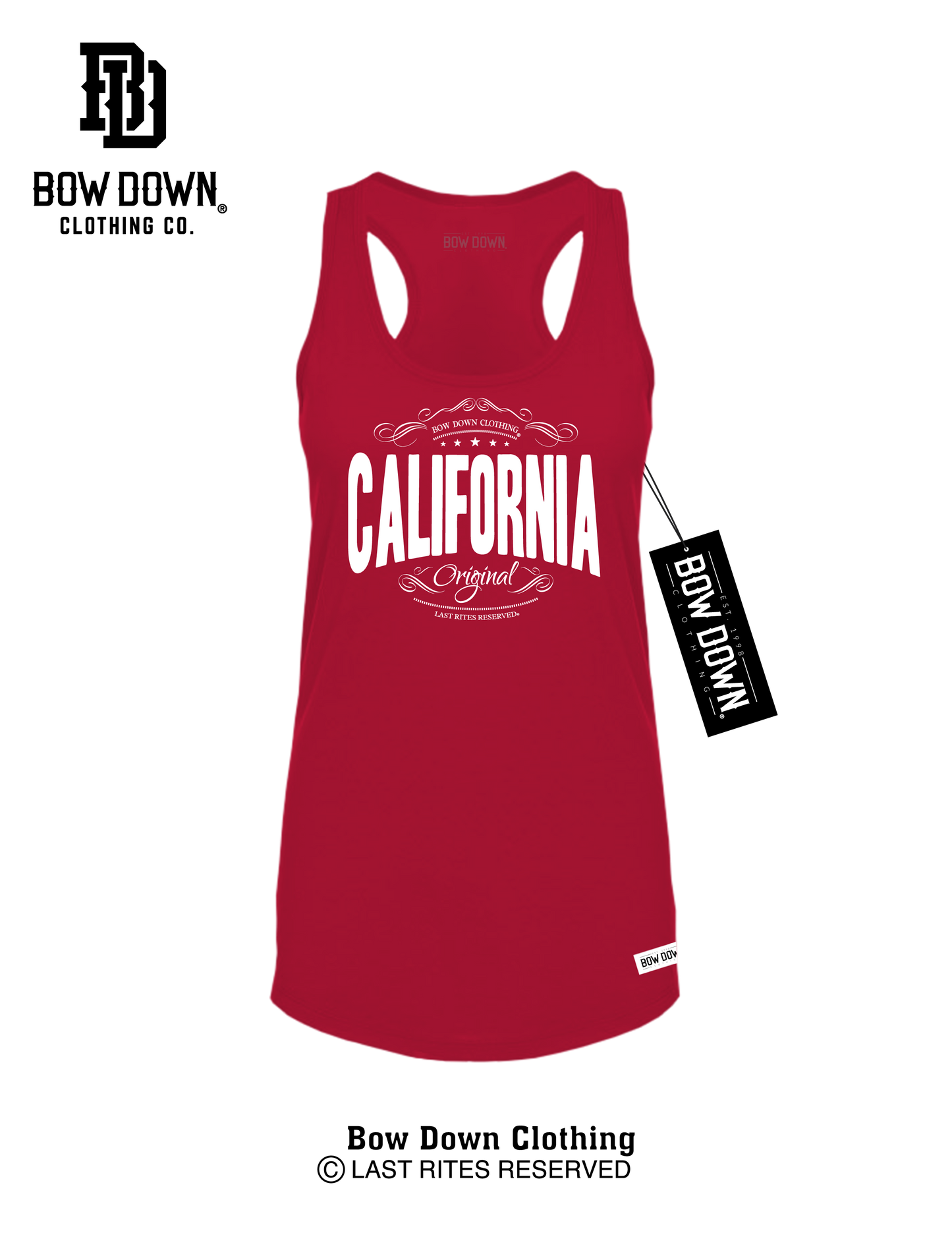 CALIFORNIA STAMP WOMEN'S RACERBACK