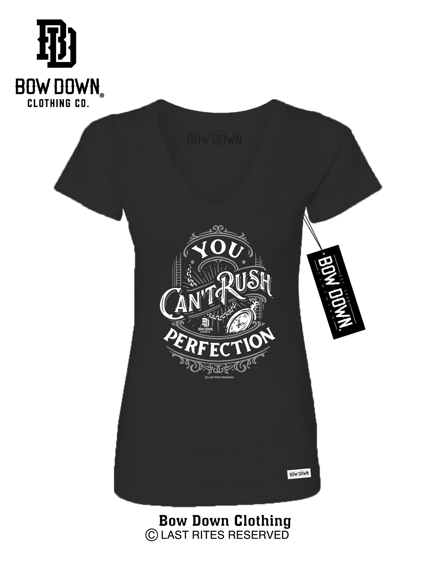 CAN'T RUSH PERFECTION WOMEN'S V-NECK