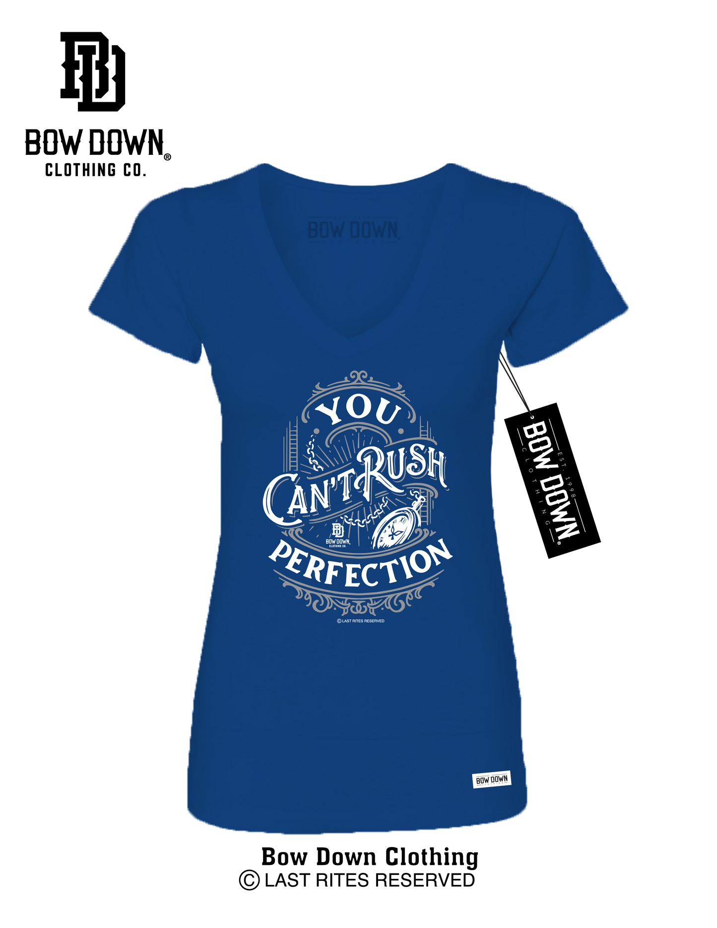 CAN'T RUSH PERFECTION WOMEN'S V-NECK