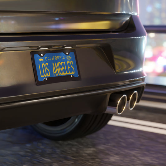 LOS ANGELES Blue Vanity Plate