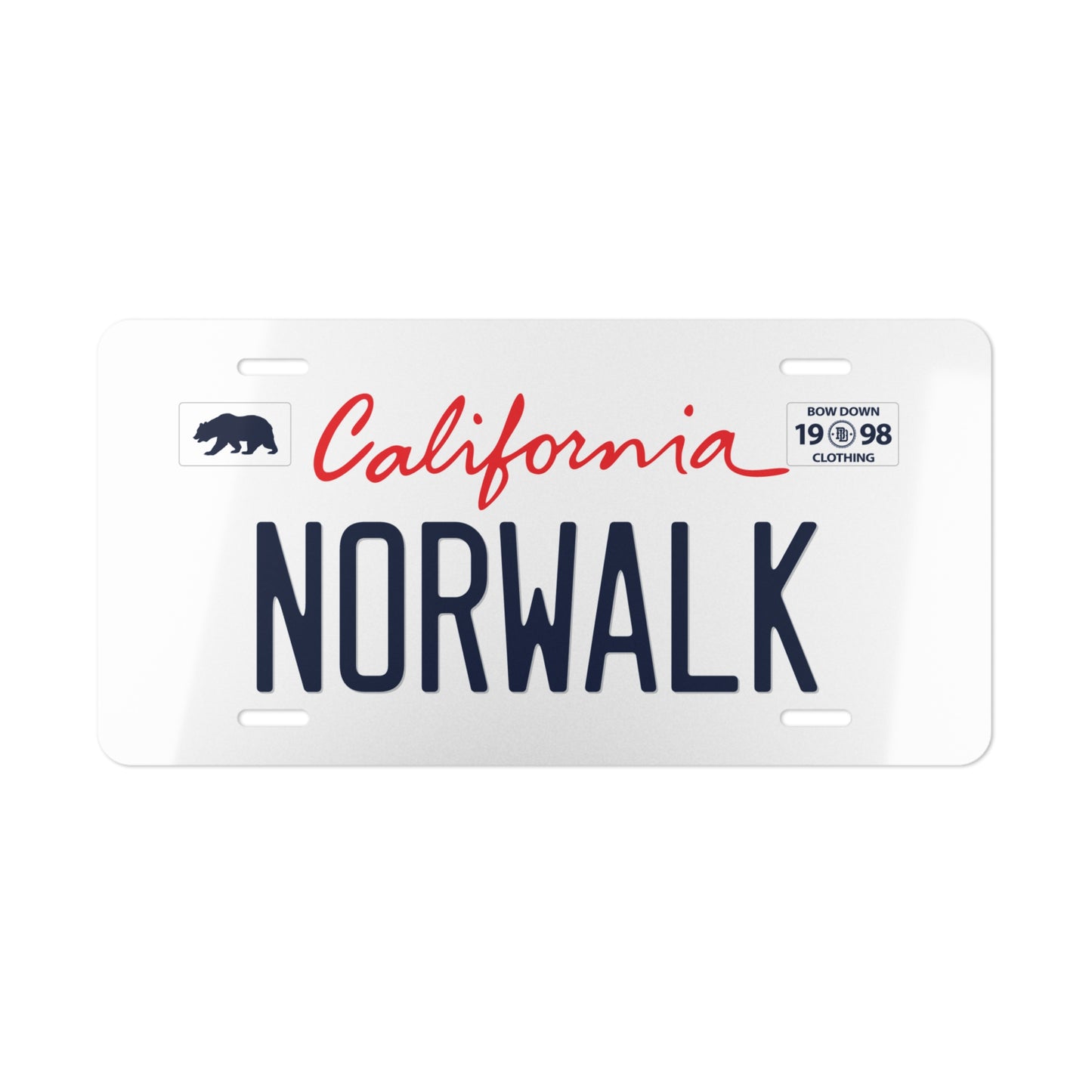NORWALK WhiteVanity Plate
