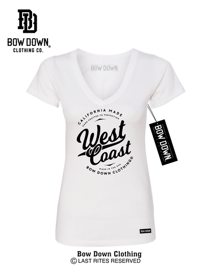 WEST COAST SCRIPT WOMEN'S V-NECK