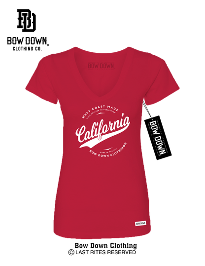 CALIFORNIA SCRIPT WOMEN'S V-NECK