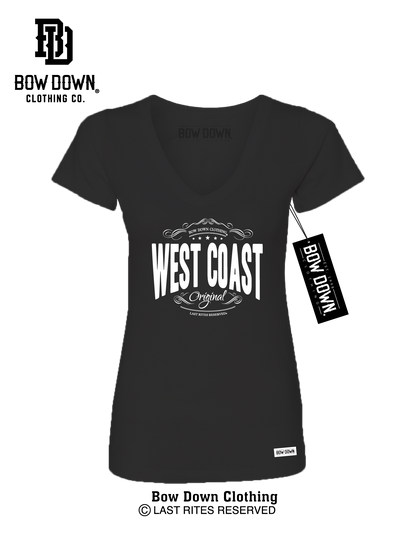 WEST COAST STAMP WOMEN'S V-NECK