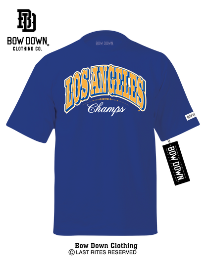 LOS ANGELES CHAMPS WESTERN - ROYAL BLUE T-SHIRT