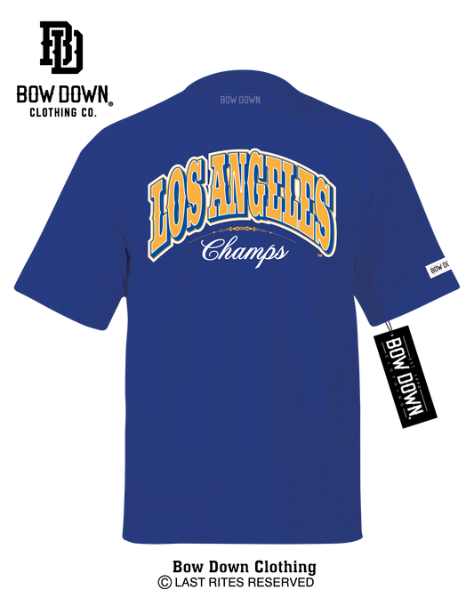 LOS ANGELES CHAMPS WESTERN - ROYAL BLUE T-SHIRT