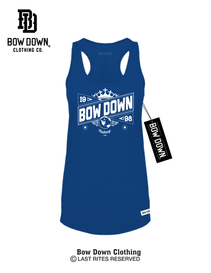 BOW DOWN CROWN 2 WOMEN'S RACERBACK