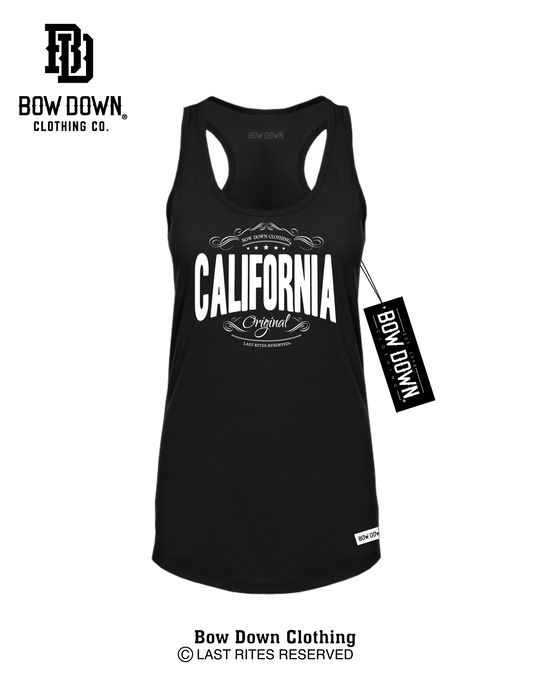 CALIFORNIA STAMP WOMEN'S RACERBACK