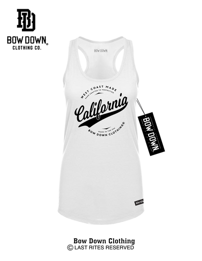CALIFORNIA SCRIPT WOMEN'S RACERBACK