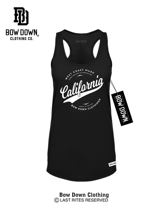 CALIFORNIA SCRIPT WOMEN'S RACERBACK