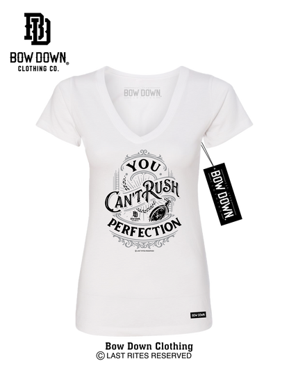 CAN'T RUSH PERFECTION WOMEN'S V-NECK